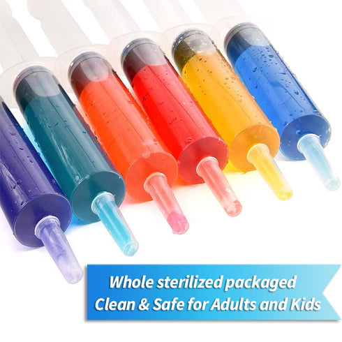 100 Pack Syringes with Tip Cap - 20ml BPA-Free Liquid Syringes for Parties and Events