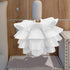 15.75 Inch Baluue Lotus Lampshade Table Lamp Cover Flower Light Shade with Durable Pp Frame for Home Decor Ceiling