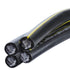 2-2-2-4 600V 155 Dyke Quadruplex Aluminum Conductor Underground Direct Burial Cable URD - Ampacity, Cross-Linked
