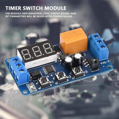 Timer Control Relay, Adjustable Cycle Time Delay Switch Module for Automotive and Lamp Accessory Applications