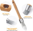 3 Pcs Small Trim Brush 0.75 Inch, Round Paint Brush for House Wall Edges and Wooden Furniture Coloring
