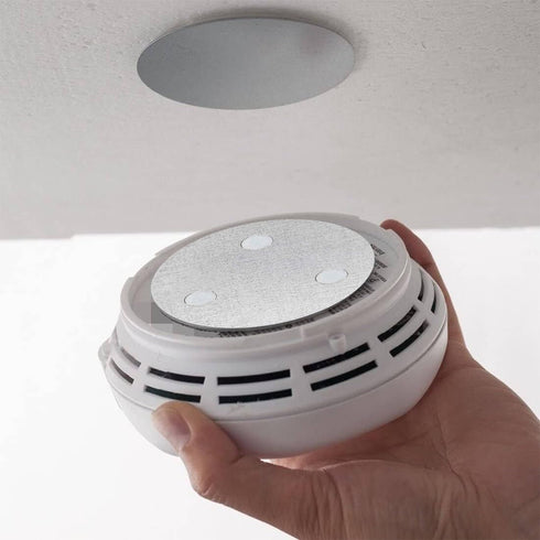 ILSSLI 3PCS Magnetic Smoke Detector Sticky Pads Magnetic Adhesive Pads Magnetic Smoke Alarm Fixing Mount No Drilling