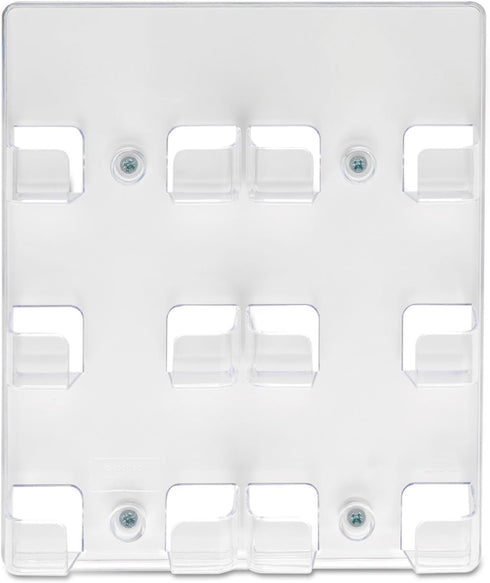 deflecto 6-Pocket Business Card Holder, Clear, Holds 480 Cards, 8.5 x 1.63 x 9.75