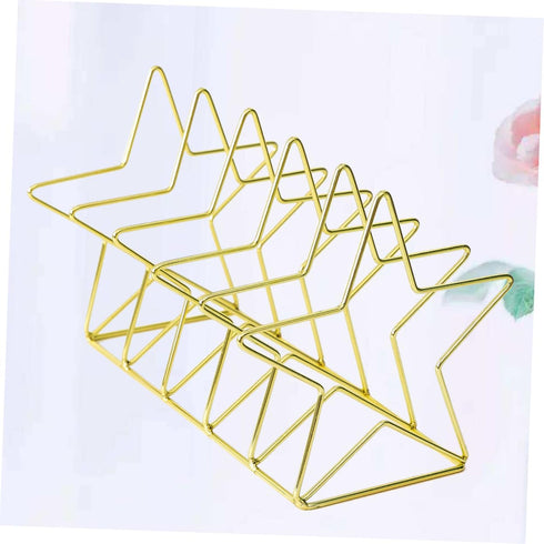 Nordic Style Vintage Iron Bookends - Star Design Desk Organizer