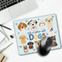 Life Is Better with Dogs Rectangular Mouse Pad, Cute Dog Mat Gift for Women, Sister, Friend, Dog Lover, Christmas
