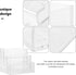 SEWACC Business Card Holder, Acrylic 3 Tier Organizer Box for Cards, Desk Organizers