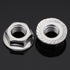M8 Serrated Flanged Hex Nuts, Stainless Steel 18-8, 25 PCS, Bright Finish