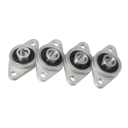 uxcell 4pcs KFL08 8mm Zinc Alloy Self Aligning Pillow Block Flange Bearing, Pack of 4