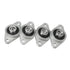 uxcell 4pcs KFL08 8mm Zinc Alloy Self Aligning Pillow Block Flange Bearing, Pack of 4