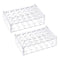 YOKIVE 2Pcs Acrylic Test Tube Rack Holder for 1.5ml, 2ml Lab Test Tube, Clear, 24-Sockets