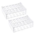 YOKIVE 2Pcs Acrylic Test Tube Rack Holder for 1.5ml, 2ml Lab Test Tube, Clear, 24-Sockets