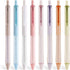 WRITECH Gel Ink Retractable Pens, Black Ink 0.7mm Medium Fine Point, Extra Smooth Tip, No Bleed, 8ct Bulk