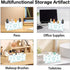 Ainavmxzs 4 Dental Smiling Teeth Acrylic Hair Brush Holder With Compartments Makeup Brush Holder Organizer Vanity