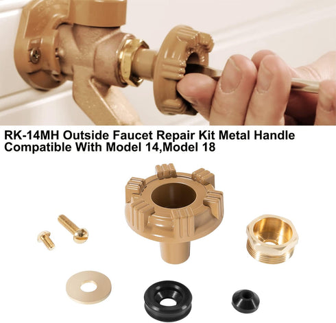 RK-14MH Repair Kit Metal Handle,Outside Faucet,Compatible with Woodford Model 14,Model 18 by yourour