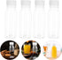 3.40 Oz 4.13X1.57X1.57 Inches Set 15 STOBOK Transparent Milk Storage Bottles with Leak-Proof Sealing Caps Pet Plastic