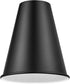 Aspen Creative 21603-11,Replacement Black,6"W 6-1/2"H,Center 1-5/8" Cone Metal Shade for Pendant Light,Matte x Hole