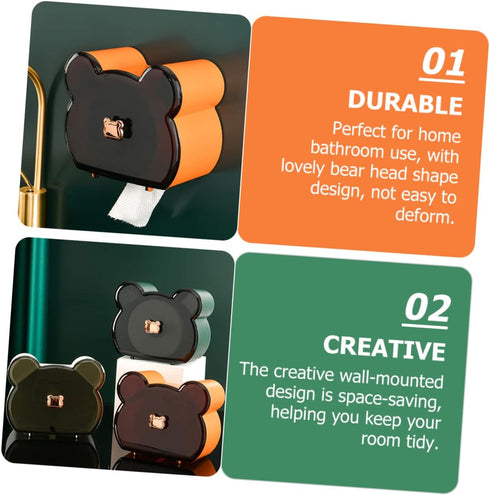 Modern Bathroom Tissue Holder - Stylish Facial Towel Storage Box