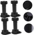 4pcs Adjustable Furniture Support Legs Black Plastic Sofa Cabinet Feet Height Extendable Sofa Legs for Table Tv Stand