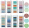 Potanro 1750Pcs Transparent Sticky Tabs, Round Clear Repositionable Page Markers for Office and Aesthetic Bible Supplies