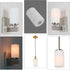 2 Pack 1-5/8-Inch G0071 White Frosted Spiral Textured Glass Shade, Cylinder Light Fixture Replacement Globe or Cover