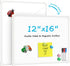 MaxGear Double-Sided Dry Erase Board for Wall, 16"x12" Hanging Whiteboard with 3 Markers & 4 Magnets