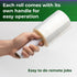 IDL Packaging 5"x 1000' Stretch Wrap Mini Roll 80 Gauge with Cardboard Handle (Pack of 2 Rolls) - Extra Sticky Clear