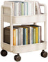 Cyrank 2-Tier 2 Utility Rolling Cart, Layers Rolling Cart Storage