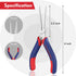 WORKPRO 6" Needle Nose Pliers, Mini Long Nose Pliers with Comfort Grip Handles for Wire Wrapping, Crafts, Jewelry Making