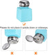 HARFINGTON 3pcs Solvent Alcohol Dispensers, 100ml Push Down Liquid Dispenser Pump with Stainless Steel Lid