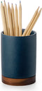 Pen Holder for Desk, Ceramic Pencil Organizer & Makeup Brush Holder, Office