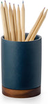 Pen Holder for Desk, Ceramic Pencil Organizer & Makeup Brush Holder, Office