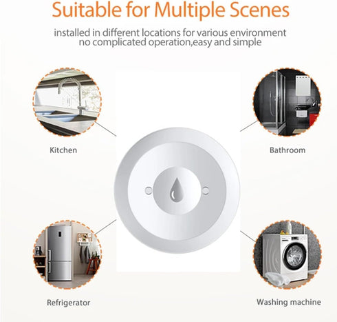 Haozee Pack 3, Zigbee2MQTT Zigbee Water Leak Detector Sensor for Home, of Water Alarm with Battery Operated, Zigbee Hub