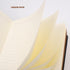 Lined Journal Notebook, A5 Black Faux Leather Cover, 100Gsm Premium Thick Papers with Golden Rim, 416 Pages