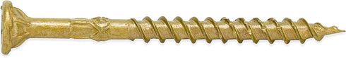 Power Pro 42481 Wood Screws - #9 x 2-1/2", Epoxy Coated, Coarse Thread, Outdoor Rust Resistant, 50pcs