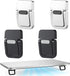 Skrfren 4pcs Portable Keyboard Riser, Mini Foldable Laptop Stand for Desk Self-Adhesive Plastic