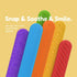 WorWoder 6 Pack Sensory Fidget Toys Slap Bracelets, Textured Silicone Sensory Toys for Kids, Calming Tool for Special