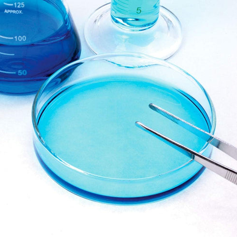 United Scientific 10 Pack Sterile Thick Plastic Petri Dishes - 90mm Dia x 15mm, with Lid