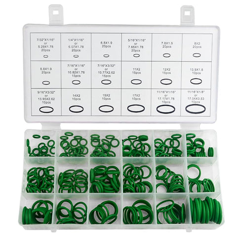 XINGYHENG 270Pcs 18 Sizes Rubber O-Ring Gasket Sealing Ring Repair Box, Washer Seal Assortment Set for Plumbing