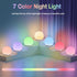 Dimming 7 30/60 Baby Night Light, Rechargeable Touch Control Night Light with Stepless & RGB Color Change, Soft