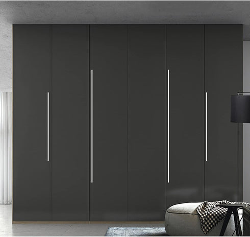 KGUDYS 4-Piece Hardware,120mm/4.7in Finger Edge Pull Handles,Kitchen Cabinet Handles,Aluminium Furniture