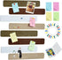 Vuzvuv 8Pcs Coffee-Brown White Cork Board Bar Strips, 50 Pushpins & Sticky Notes, Self-Adhesive Bulletin Board Strips