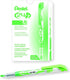 Pentel 24/7 Chisel Tip Liquid Highlighter, Light Green Ink, Box of 12