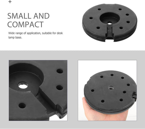 140mm Counterweight VILLCASE Weighted Lamp Base Round Floor Base Weight for Desk Table Lamp Replacement for DIY