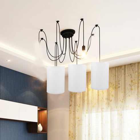 E27 14x14x20cm ABOOFAN Drum Lamp Shade Natural Linen Lampshade Clip on Lamp Covers Burlap Light Shade for Table Floor
