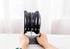 JIARI Book Ends - Black Decorative Metal Iron Adjustable Bookend Holder for Desk (Black)