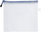 Unifizz B8 Plastic Wallets Folder, Zip Lock Bags, Waterproof Clear Mesh Zipper Pouch Document Bag, White