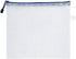Unifizz B8 Plastic Wallets Folder, Zip Lock Bags, Waterproof Clear Mesh Zipper Pouch Document Bag, White