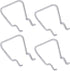 Pegboard Plier Holders, Stainless Steel Double Loop Hooks, 30 Pieces Accessories for Shop Store Supermarket Organizer