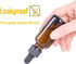 24 Pack Amber Glass Dropper Bottles - 1 oz Boston Bottles with Eye Droppers and Black Caps for Essential Oils