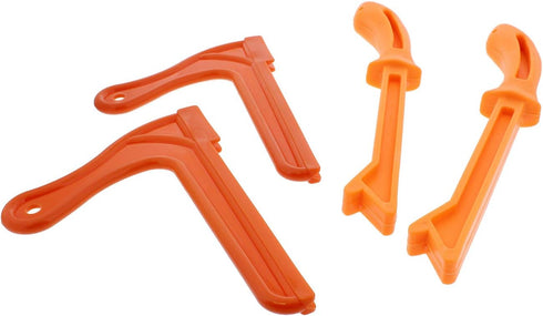 DCT 4 Pack Safety Push Sticks, Straight Table Saw Push Blocks and V Style Wood Working Push Stick Set